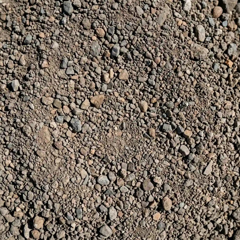 Detalle de base estabilizada para construcción, Áridos Miko